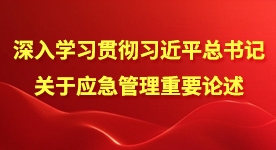 深入學習貫徹習近平總書記關于應急管理重要論述